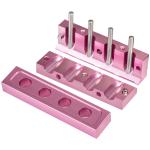 12 Cavities Aluminium Lipstick Filling Mold with 12.1mm Rose Gold Coating