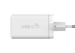 65W 3 Port USB C Wall Charger Fast Charging USB A GaN Adapter Customized Logo