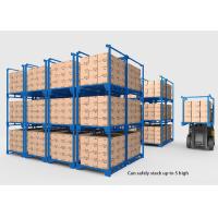 Buy cheap Collapsible Heavy Duty Industrial Shelving , Movable Metal Storage Rack product