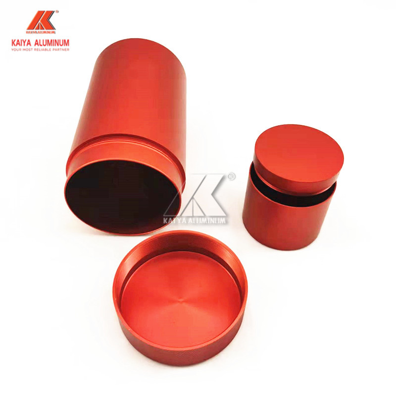 Travel Empty Tea Storage Round Aluminum Cans T8 With Lids