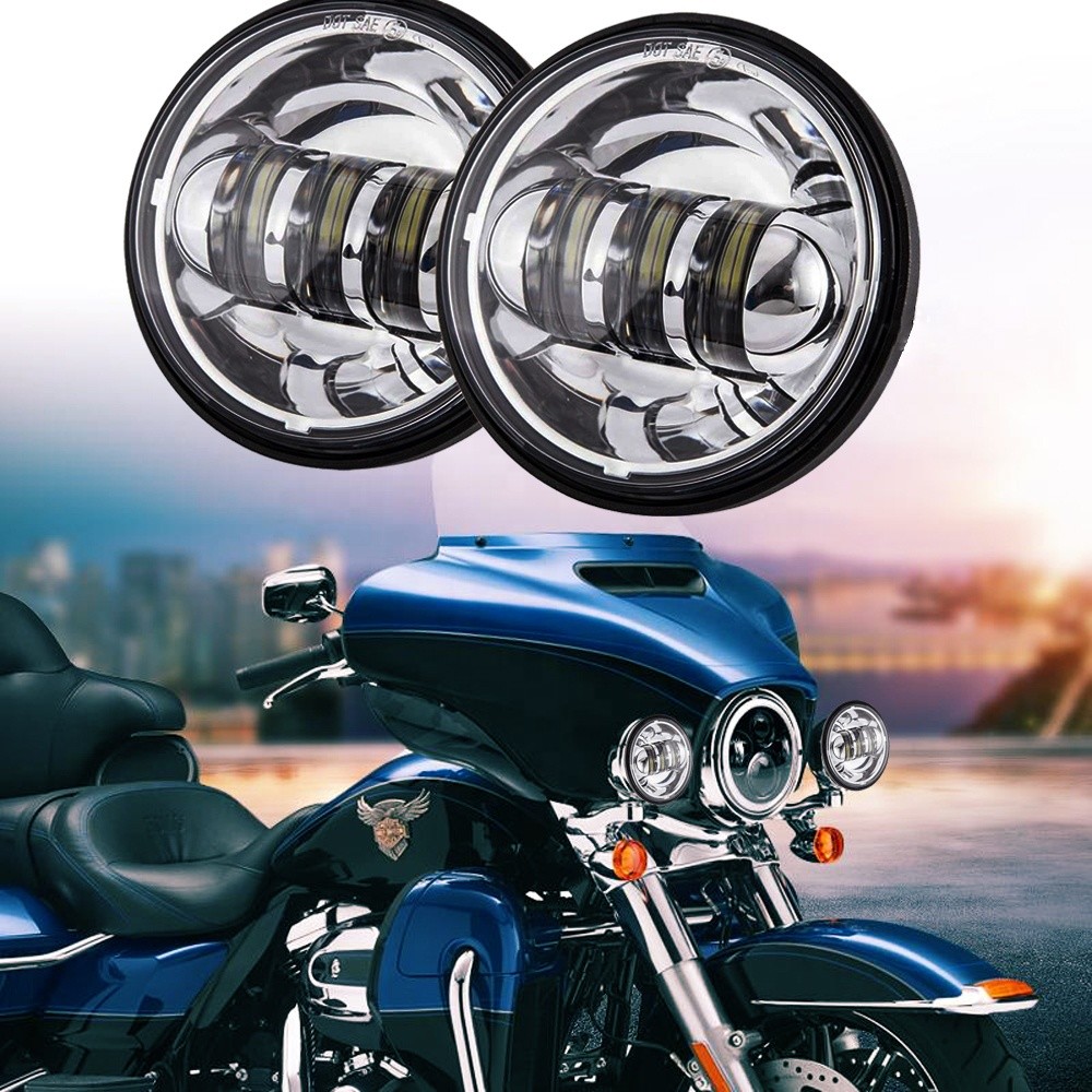 4.5 Inch Cree LED Passing Light For Motorcycles Auxiliary 30W White 6500K