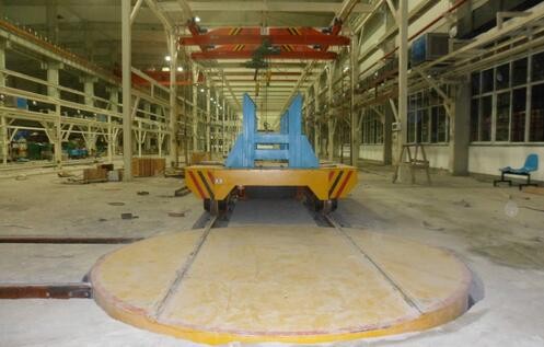 PLC Automatic Control Ladle Transfer Cart For Steel Liquid / Steel Scrap