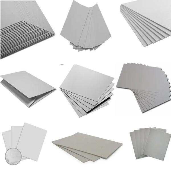 Buy cheap 1500g Uncoated Grey Cardboard Paper Anti Curl Moisture Proof from wholesalers