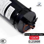 Professional 10km Durable 0.25mm Drone Optical Fiber for Anti Interference Fpv