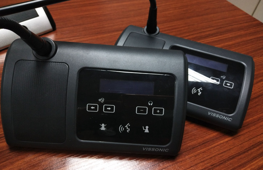 Buy cheap -46 dBV / Pa Sensitivity Wireless Conference Microphone With Language Interpretation product