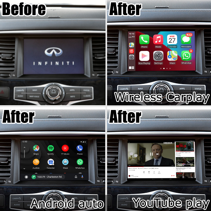 Infiniti QX80 / QX56 Android Auto Carplay Interface base on Qualcomm 8+128