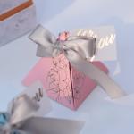 Recyclable Angel Gift Box Square Crossing Candy Dragee Boxes