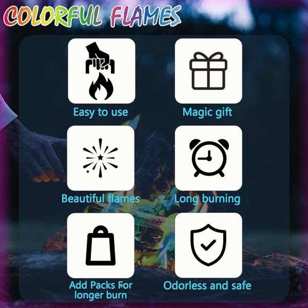 Buy cheap Mystical Effect Magic Powder Vibrant Colored Flames Bonfires Camping Fireplaces Christmas Parties New Year-a Fireworks from wholesalers