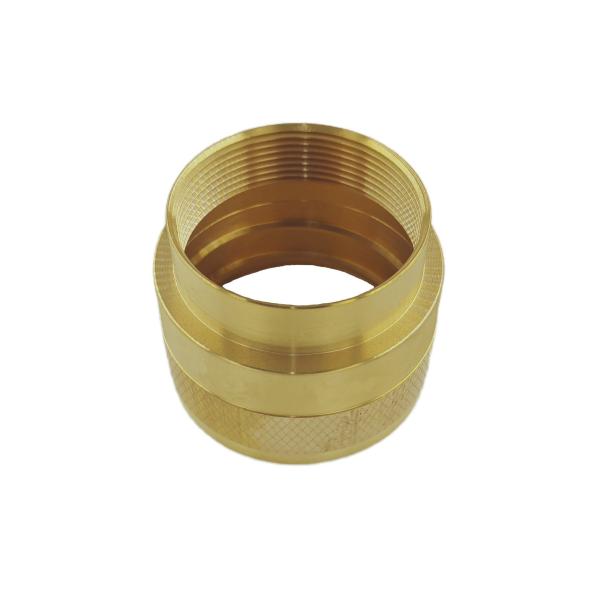 Buy cheap Round Brass Pipe Fittings Female Thread Copper Cable Jointing Sleeve from wholesalers