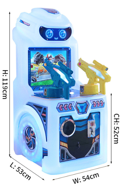Amusement Park Kids Coin Operated Button Electronic Arcade Game Machine