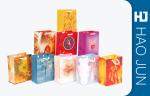 Custom Cardboard Shopping Bags / Custom Printed Paper Carrier Bags For Clothing