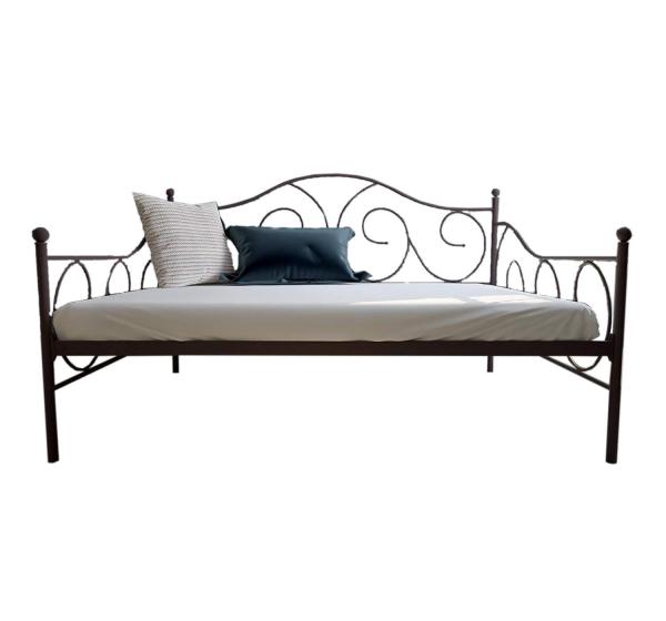 Buy cheap Black Metal Daybed Frame Wood Sprung Slats For Living Room Furniture from wholesalers