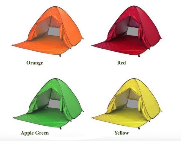 Outdoor Camping Tents Automatic Pop Up Beach Tent Plus Size Silver Coated 190T