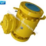 Class 600 Trunnion Mounted Ball Valve WCC Ball Valve Reduced Bore