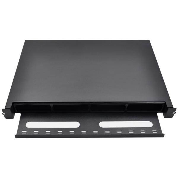 Buy cheap 1U 19 Inch Fiber Optic Distribution Box Rack Mount Cold Rolled Steel 1.2T Material Thick from wholesalers