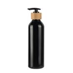 Black Round Shoulder PET Cosmetic Lotion Bottle 60ml 80ml 100ml 120ml 150ml