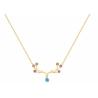 Buy cheap Elk Necklace titanium steel antler clavicle Chain ins Girl Heart diamond-encrusted jewelry ornament Christmas small gift from wholesalers