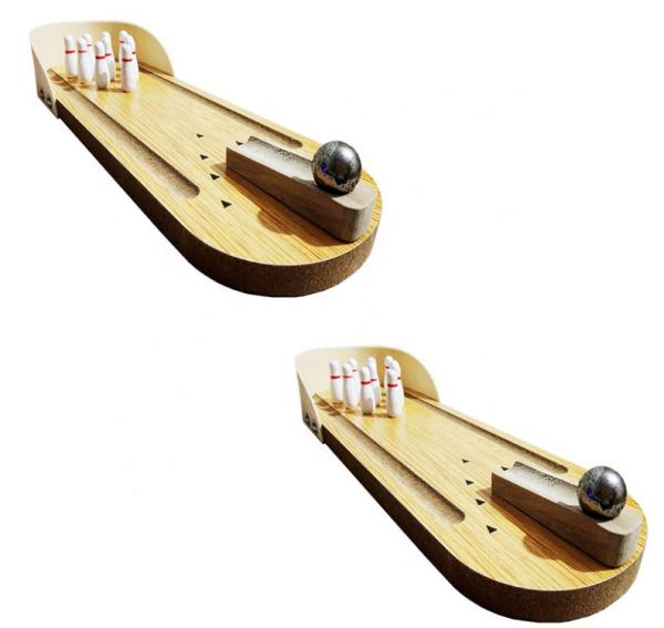 Buy cheap Kingda 350g Wood Tabletop Bowling Set Indoor family sports CE approval from wholesalers