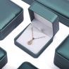 Buy cheap Dark Green Noble Faux Leather Jewelry Storage Cases Tasteful Luxury Packaging from wholesalers
