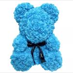 Teddy Bear with PE Roses Bouquet Flower 2020 New Models PE Flower Teddy Rose
