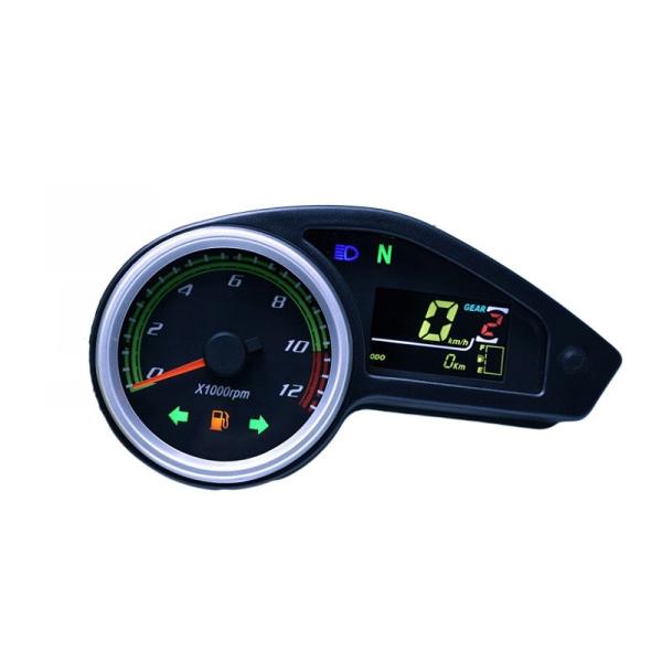 Buy cheap Universal Lcd Motorcycle Speedometer , CE DC12V Motorbike Speedometer from wholesalers