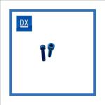 TA2 Flange Inner Hexagon Titanium Screws Titanium Plated Blue DIN933 M8x10