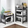Buy cheap Aluminum Alloy Oven Storage Rack , Two Tier Kitchen Microwave Rack from wholesalers