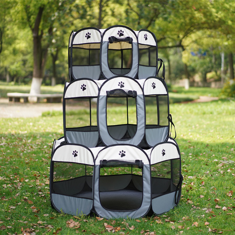 43cm 74cm Portable Dog Pens For Camping Octagonal Outdoor