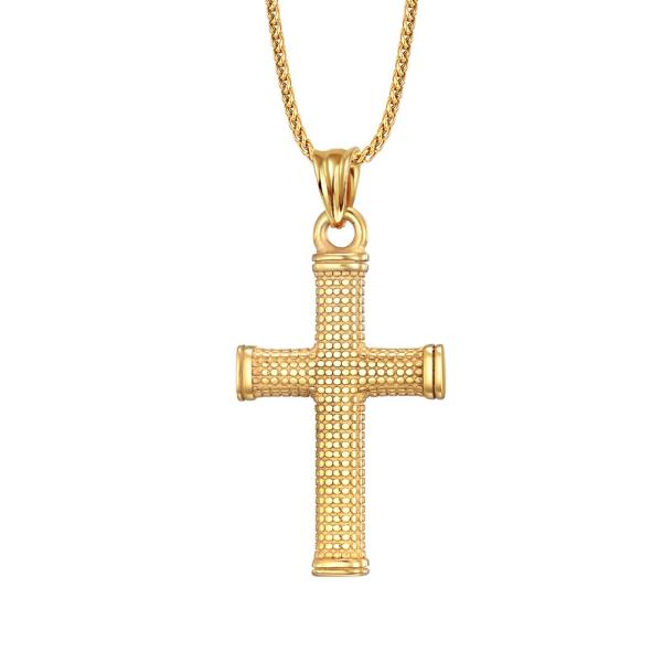 Cross Necklace for Men Vintage Gold Cross Pendant Mens Cross Necklace Christian