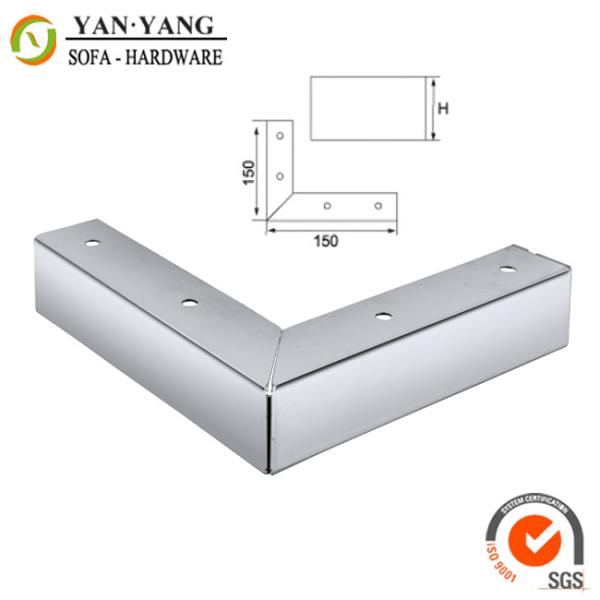 Buy cheap 80mm high square metal sofa legs corner hot sale furniture legs SL-230 from wholesalers