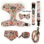 Custom Designers Dogs Logo Luxury Soft Padded Reversible Dog Harness Vest and