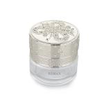 35g Cylinder Glass Container Transparent Glass Round Cream Jar With Gold