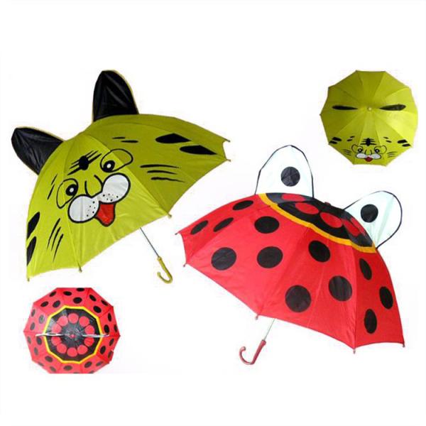 Buy cheap Dome Shaped Kids Rain Umbrellas , Children's Character Umbrellas Hook Handle from wholesalers