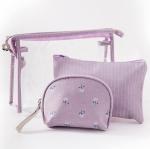 Collapsible Hanging Rolling Toiletry Bag Modern 3 Piece Set Foldable