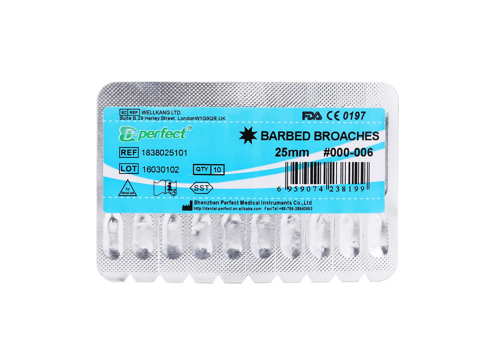 Barbed Broach Dental Instrument To Remove Debris #Single