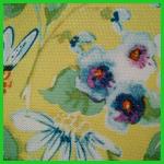 Colorful flower printed 190gsm polyester woven fabrics table decrational table
