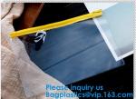 Custom Logo PVC Vinyl Clear Zipper Slider Pouch Transparent Soft Bikini Cosmetic