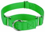 Heavy Duty Soft Nylon Dog Collar , Metal Buckle Dog Collar 21 Colors Option