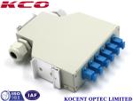 DIN RAIL Fiber Optic Terminal Box Single Mode SC Simplex 6 Ports KCO-DINRAIL-SC