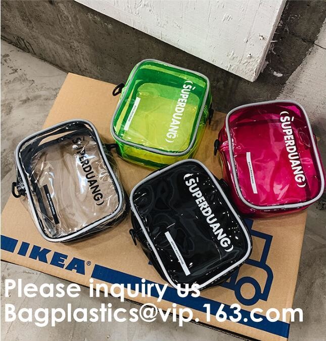 Crossbody Bag with Adjustable Shoulder Strap, Zippered Top, Perfect for Stadium, School, Sports Games, Concerts Clear St