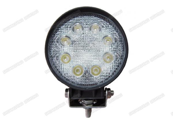 Buy cheap 24W Round LED Offroad Lights , 6000K IP 68 Waterproof Truck LED Flood Lights from wholesalers
