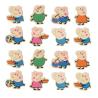 Buy cheap Multiple Color Chocolate Transfer Molds / Peppa Pig Chocolate Mold For Children DIY from wholesalers
