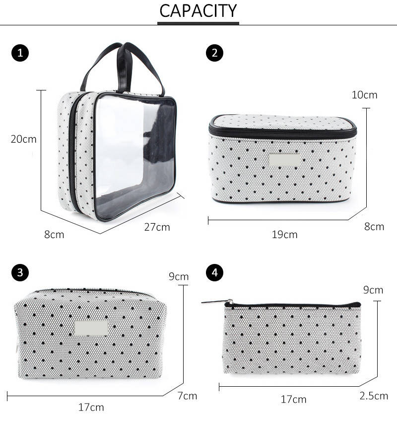 Waterproof Clear Cosmetic Bag Sets