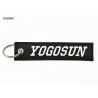 Buy cheap Motorcycle Embroidered Fabric Keychain Eco Friendly Smooth Merrow Border from wholesalers