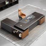 Modern Office Furniture 50mm Table Top Thickness Executive Wooden Desk with