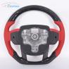 Buy cheap Red Stitch Leather Land Rover Steering Wheel Carbon Fiber 35cm ODM from wholesalers