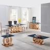 Buy cheap Brown Marble Top 201 304 SS Console Table Furniture for Living Room from wholesalers