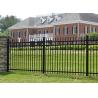 Buy cheap Corrosion Resistant 72'' High Commercial Wrought Iron Fencing With Black Rod from wholesalers