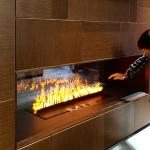180cm Modern 3D View Electric Water Steam Fireplace Realistic Cold Flame
