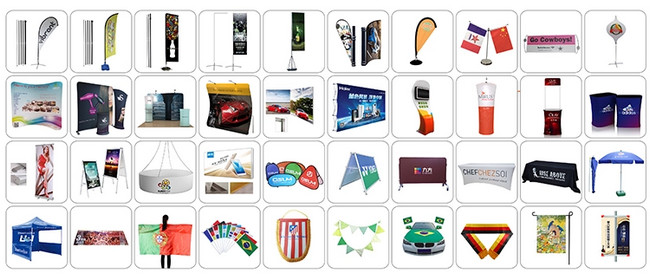 Outdoor Flying Advertising Banner Flags Cross Base Beach Promotional Flag Banner